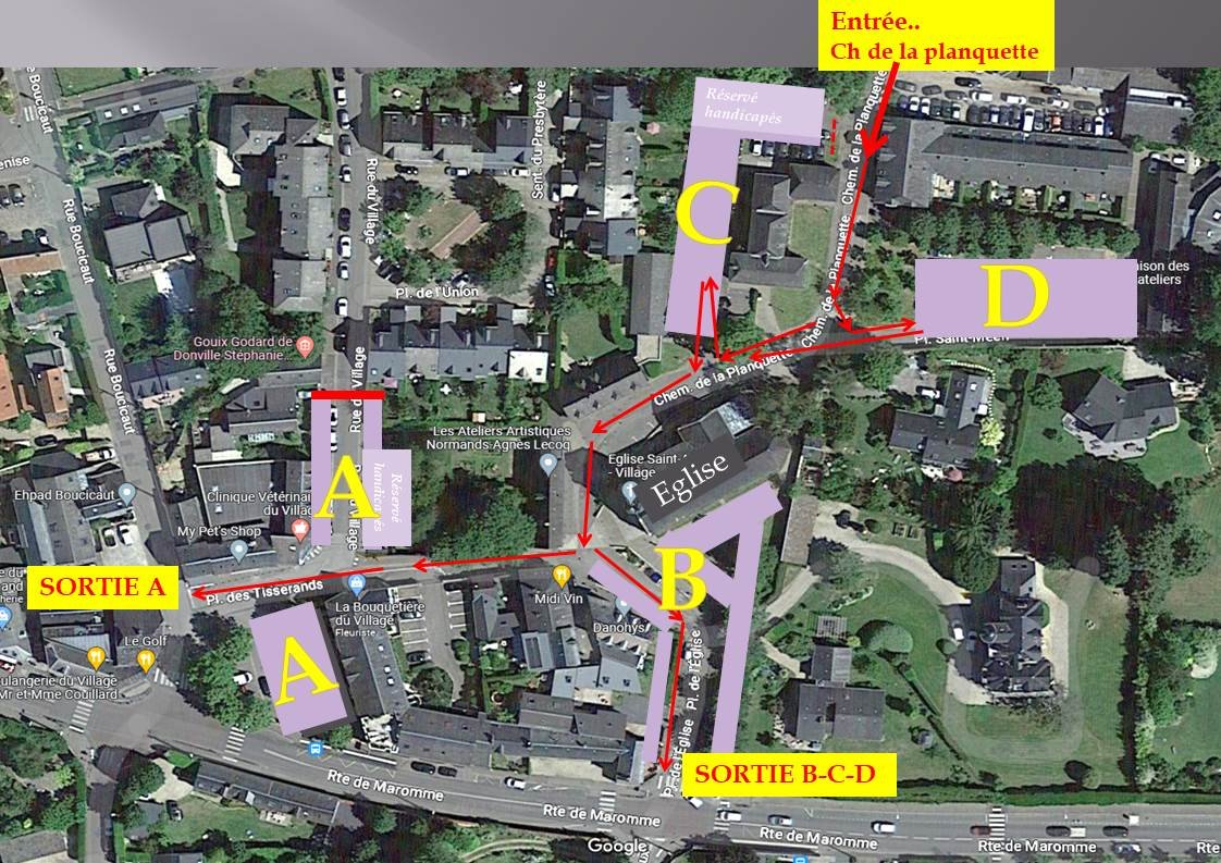 Plan de circulation foire à tout village 2025